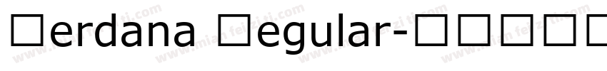 Verdana Regular字体转换